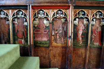 The north side lower section of the chancel screen March 2010